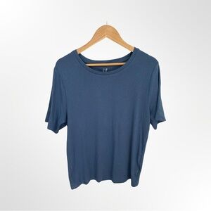Gap Women's Short Sleeve Modern Tee Blue NWT XXL